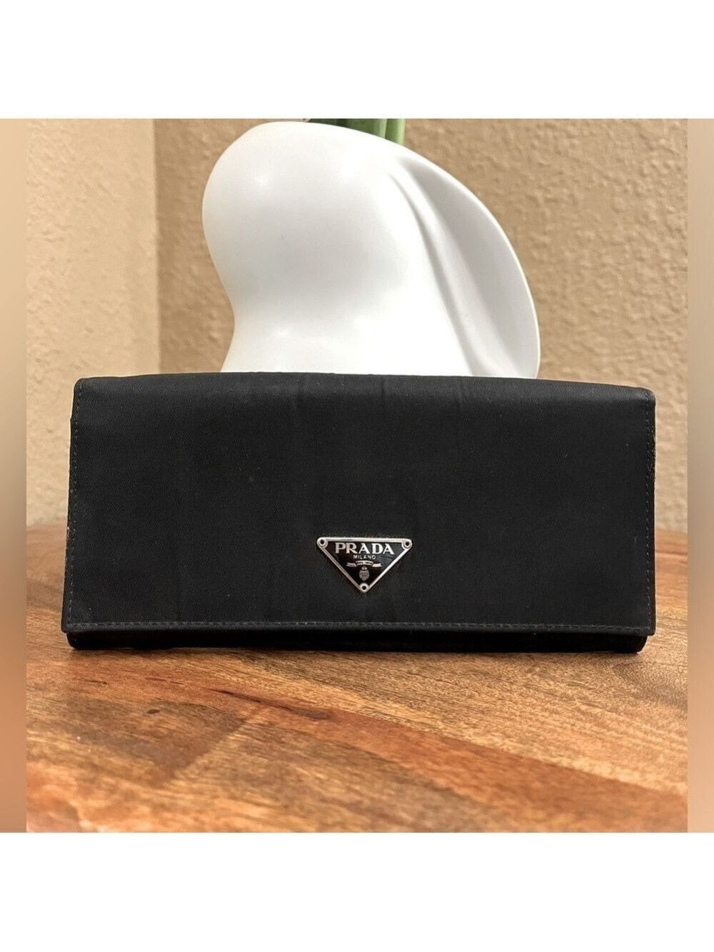 PRADA BIFOLD NYLON WALLET - Picture 1 of 15